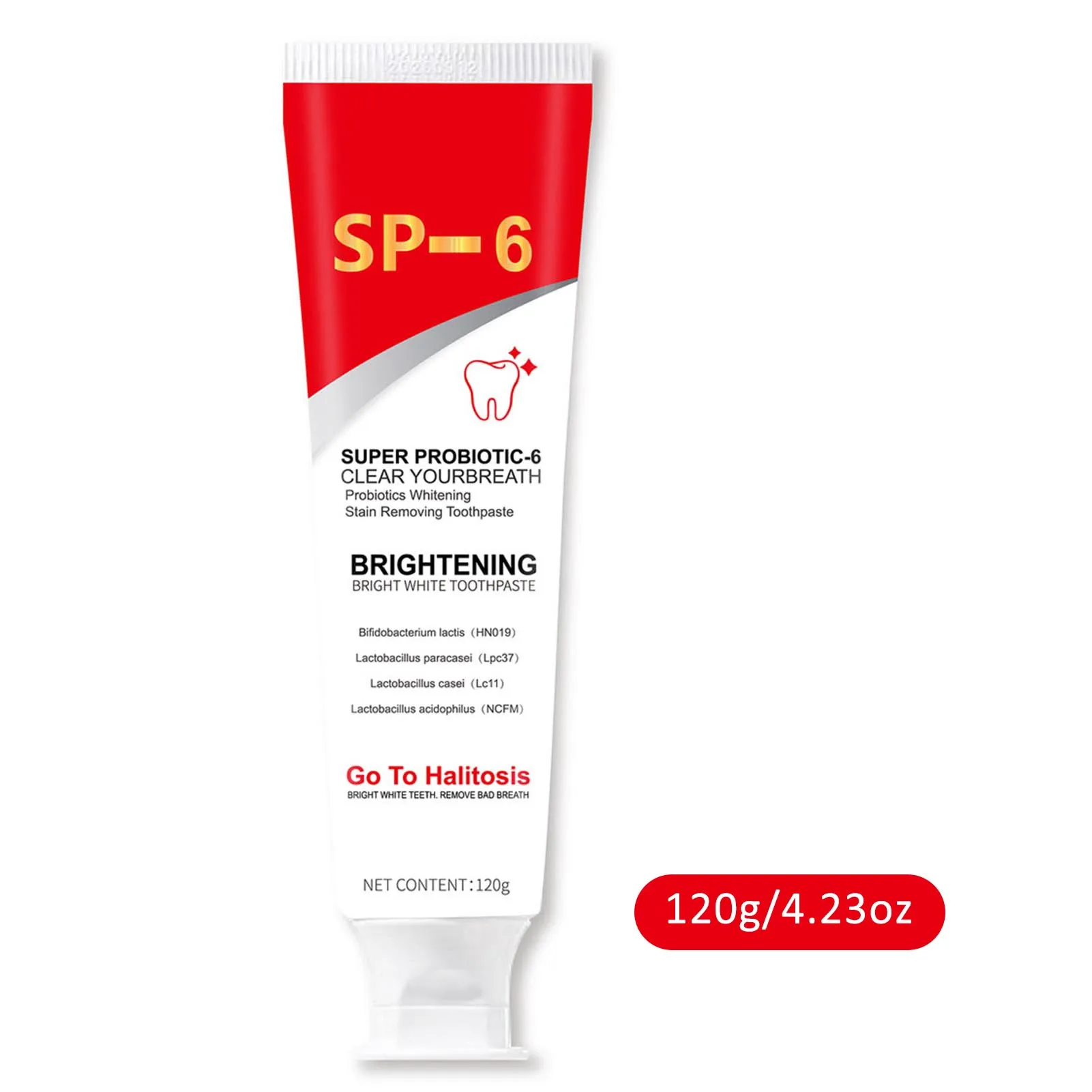 Probiotic-6 Whitening Toothpaste Safe Oral Health Whitening Toothpaste for a Long-Lasting Fresh Breath