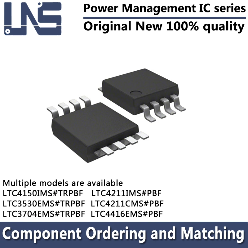 1PCS LTC4211CMS#PBF LTC4211IMS#PBF LTC4416EMS#PBF LTC3530EMS#TRPBF LTC3704EMS#TRPBF LTC4150IMS#TRPBF MSOP-10 Power Management IC