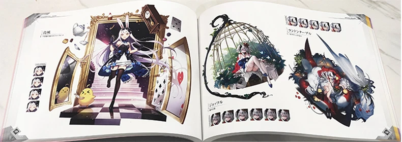 Edición japonesa Azur Lane Set 1 volúmenes Colección de arte del quinto aniversario Conjunto oficial Álbum de ilustración Libro de cómic Manga