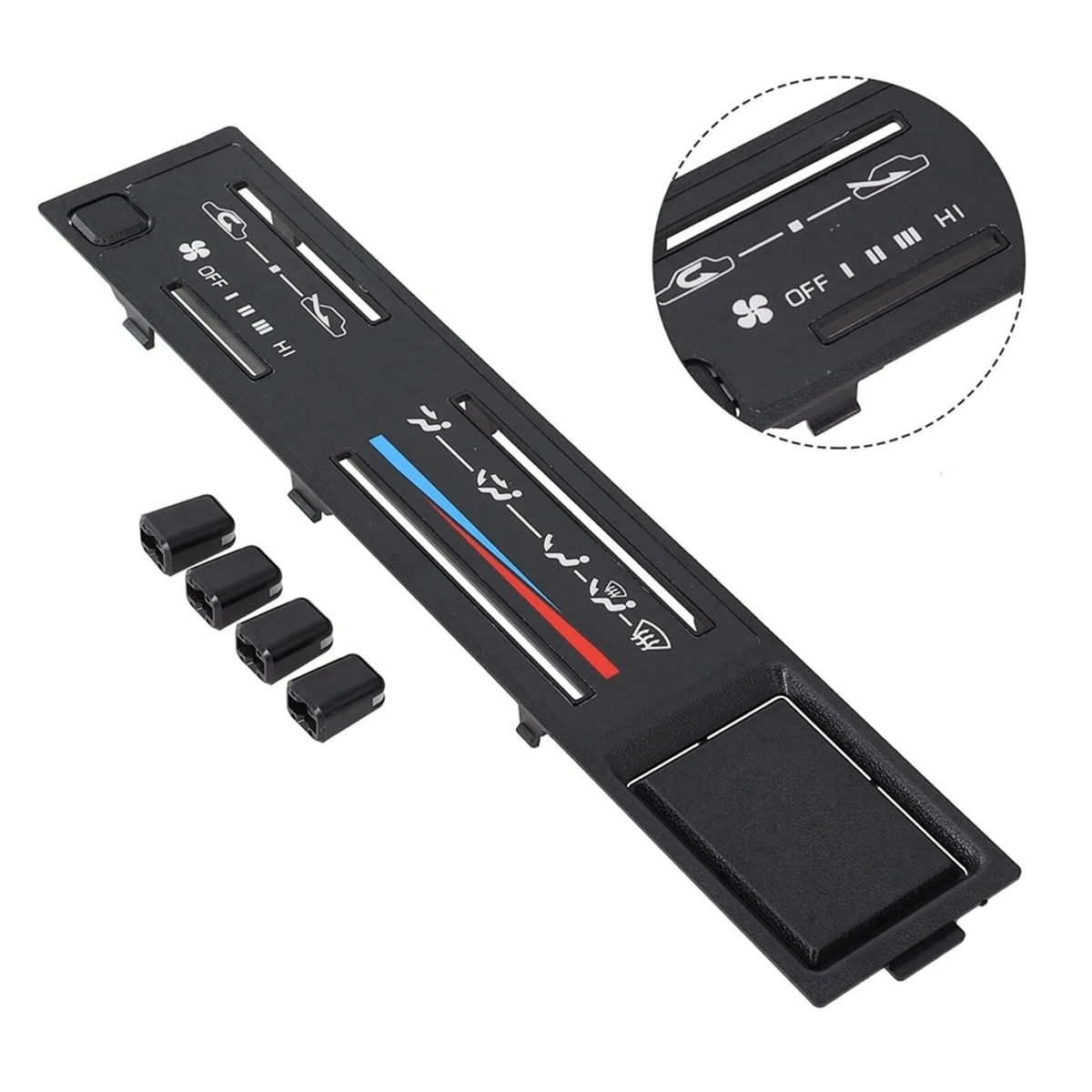 55519-89143 Car Heater Climate Control Panel with 4 Knobs Fit for Toyota Pickup 4Runner 1988-1984