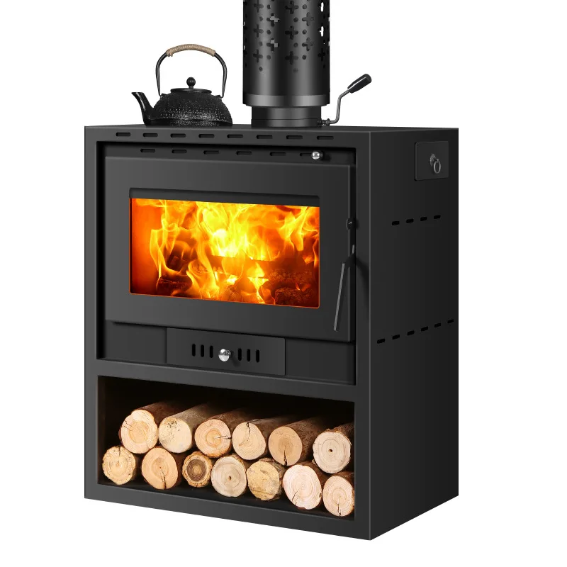 

Real fire fireplace wood burning firewood winter household indoor rural firewood burning European style roasting stove