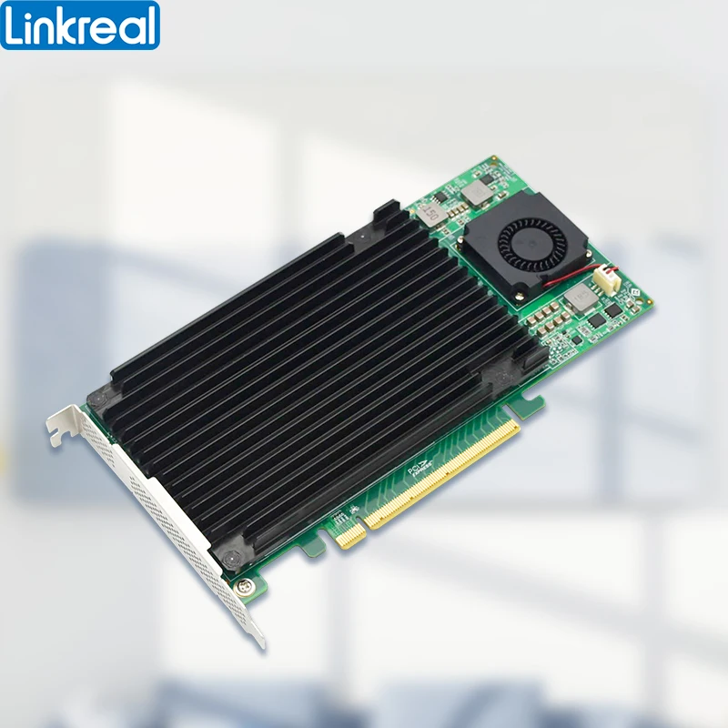 Linkreal – adaptateur Quad M.2 NVMe SSD, PCIe x16, avec PLX 8747, PCI Express 3.0x16, commutateur vers 4 Ports