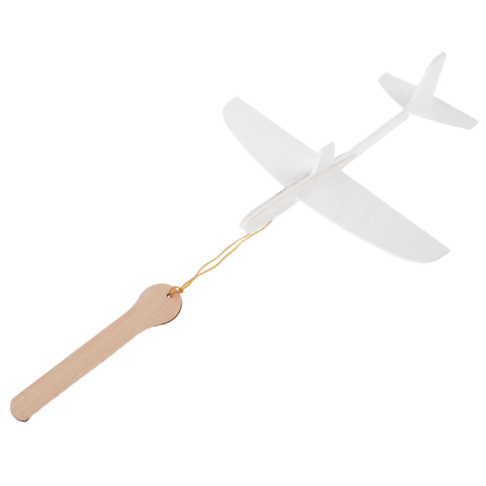 

Airplane Glider White Foam Plane Model Biplane Toy DIY Paintable Aircraft Ornament Flying Toys Outdoor Kids Adults Easy Assembly