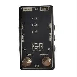 Route Selector Guitar Pedal, TS-3 Three loop, Ture Bypass