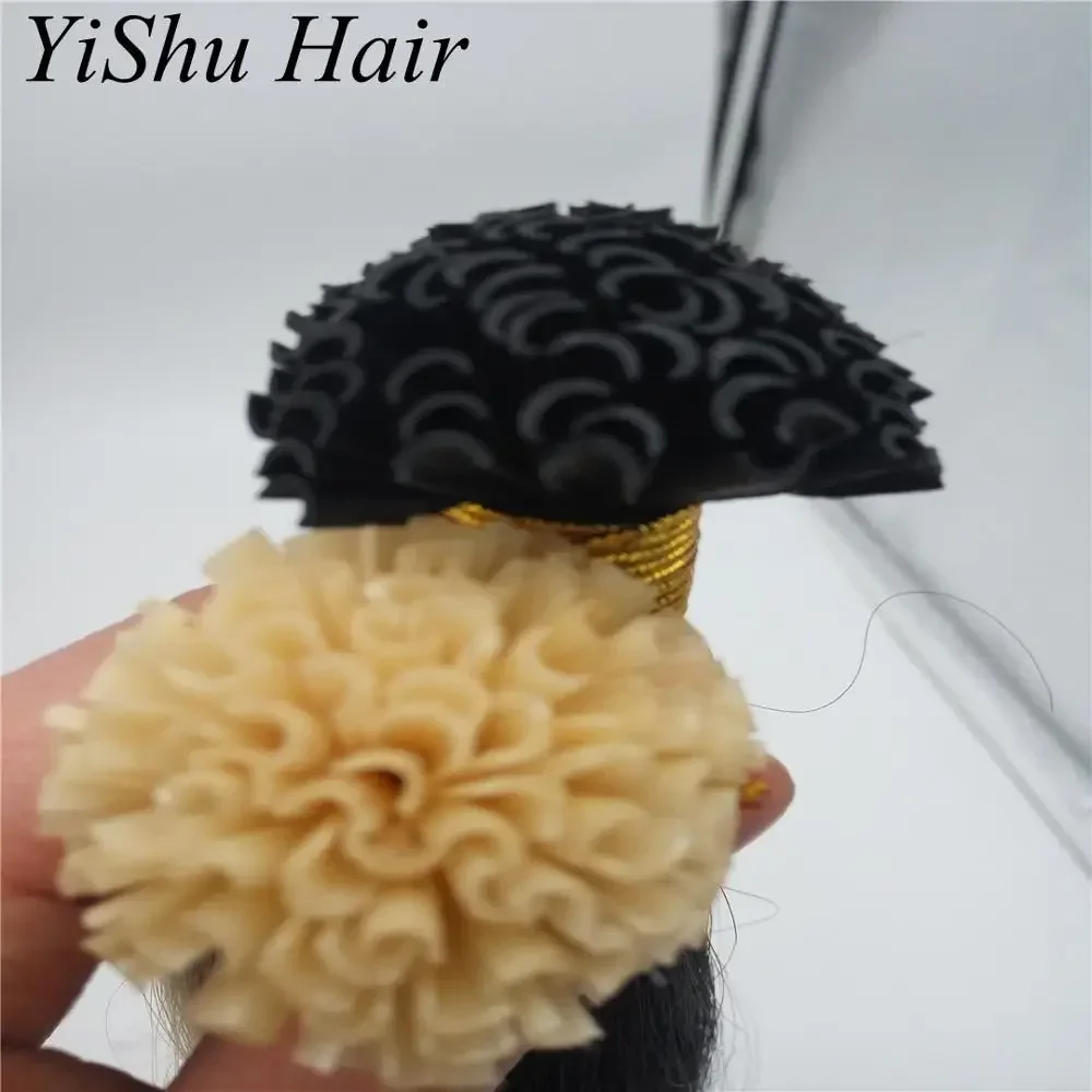 2025/U Tip Pre Bonded Hair Extension 1 Gram 1 Strand Natural 100% Remy Virgin Human Keratin Hair S K