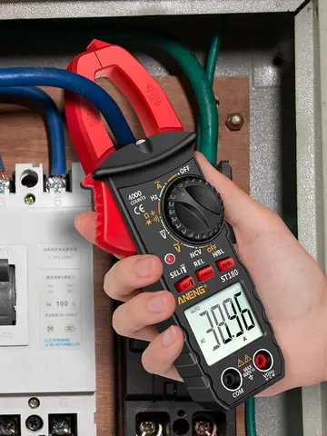 ANENG ST180  Digital Clamp Meter 4000 Counts AC Current  Ammeter Multimeter Voltage Tester Car Amp Hz Capacitance NCV Ohm Tools