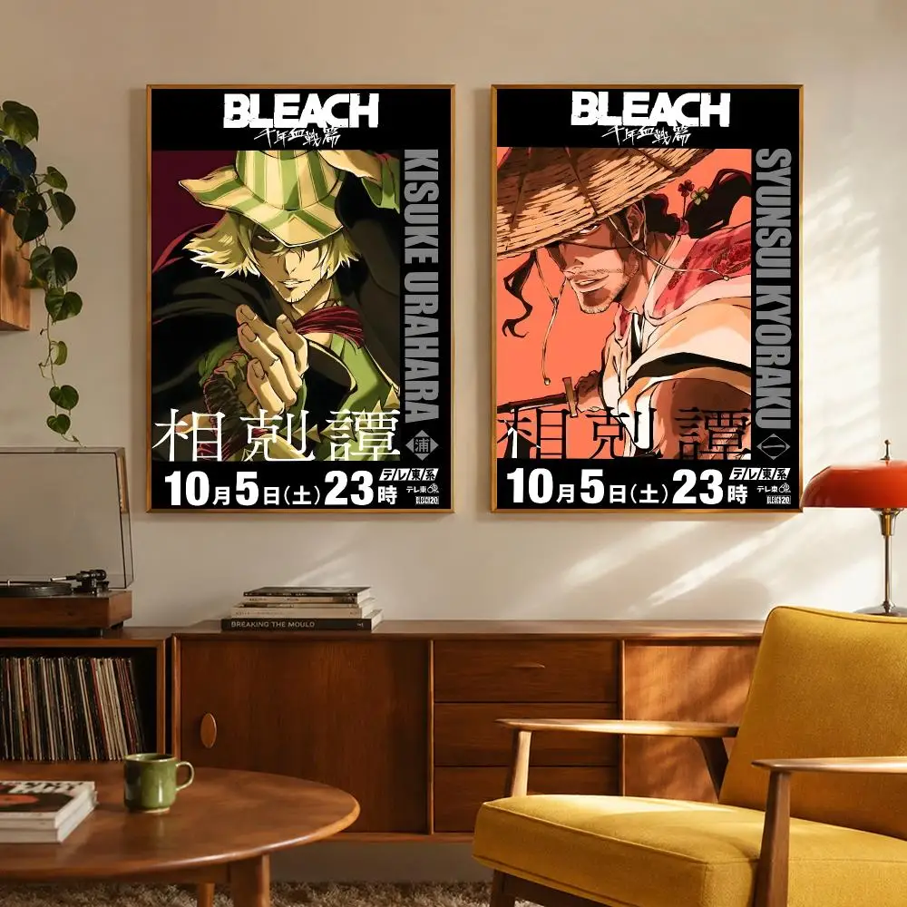 Action Anime Bleach Thousand-Year Blood War Poster Digital Solvent Print Waterproof PP Fade-Resistant Wall Art Room Decor Gift