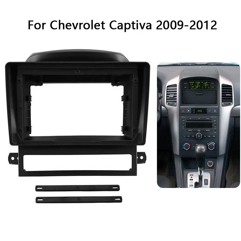 

9 Inch Car Radio Fascia For Chevrolet Captiva 2009 - 2012 Video Audio Player Install Dash Panel Surround Frame Mount Kit Bezel