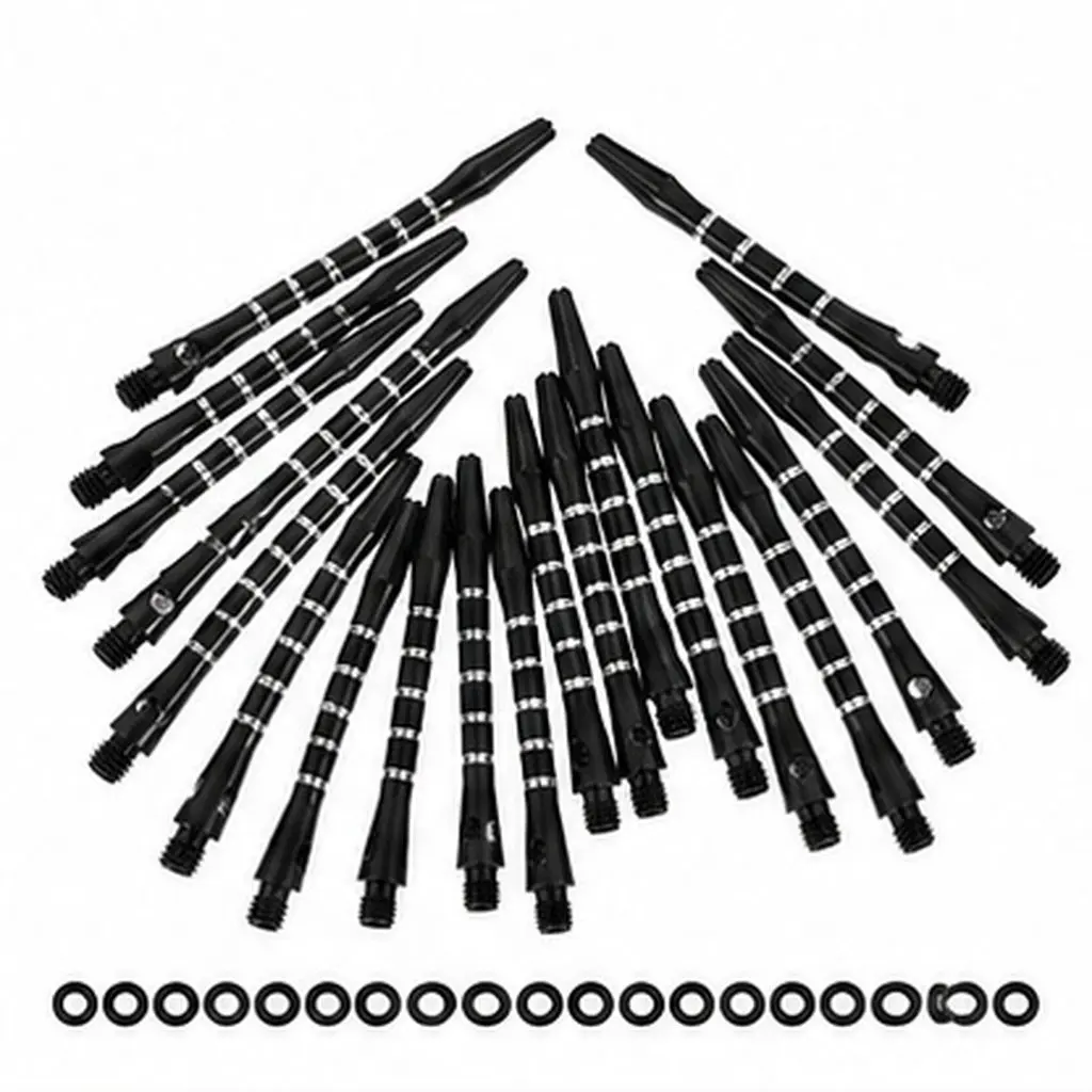 20Pcs Professional Dart Shafts Aluminium Alloy 2Ba Screw Thread Ideal Replacement for Steel Soft Tip with Optimal Weight