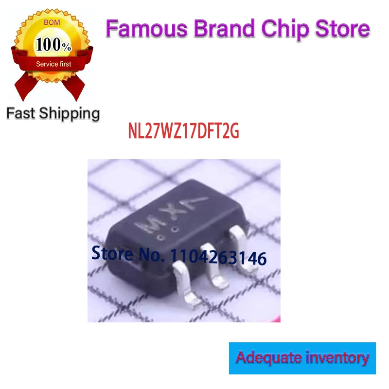 10~50PCS NL27WZ17DFT2G NL27WZ17DFT2 Silk screen MX SOT-363 IC BUFFER NON-INVERT 5.5V SOT-363