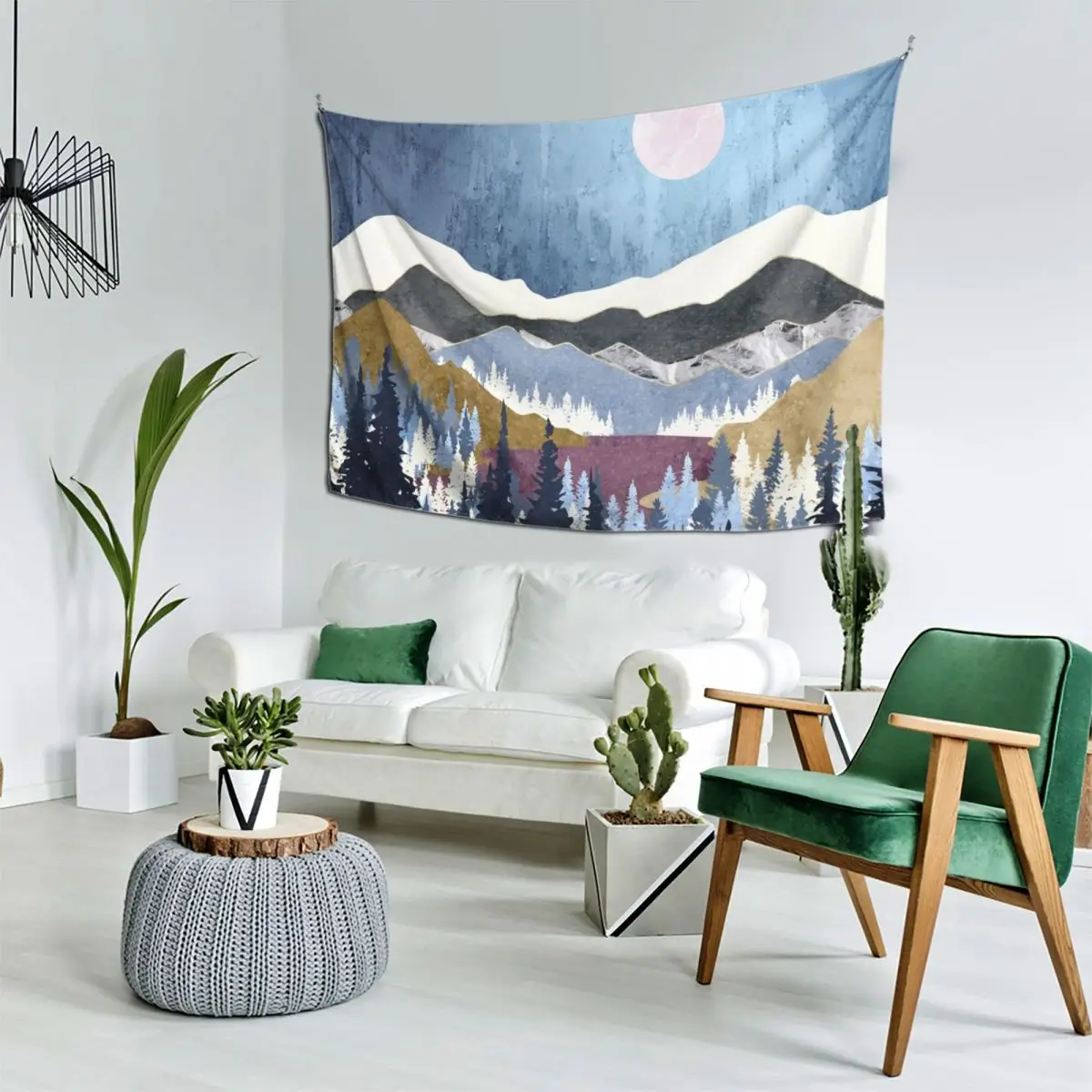 

Blueberry Sky Tapestry Room Decor Korean Style Decorative Wall Mural Wall Mural Kawaii Room Decor Tapestry