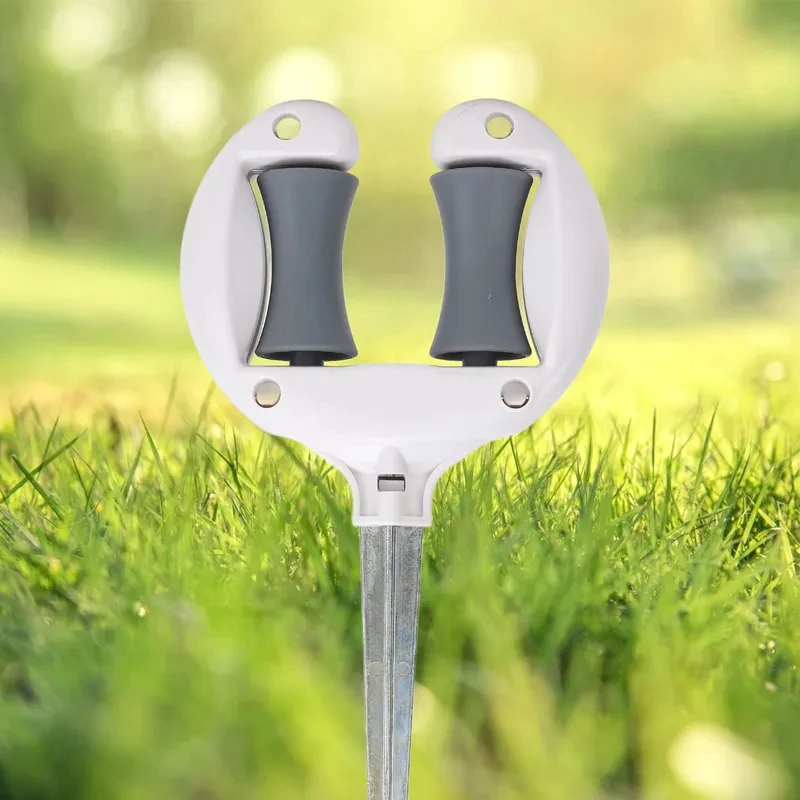 1pc Lawn Hose Spike Holder with Nail Top Roller Pointed Positioning Garden Water Pipe Fixing Nail