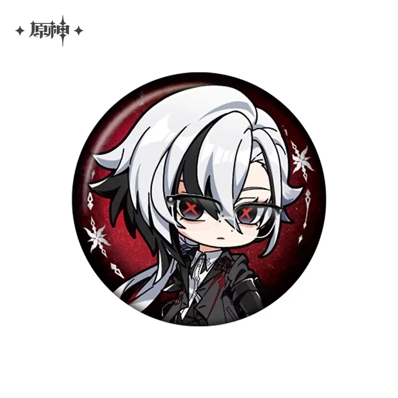 [Genuine] miHoYo Game Arlecchino Bag Genshin Impact Arlecchino Theme Badge Anime Felt Shopping Bag Handbag Cosplay Xmas Gifts