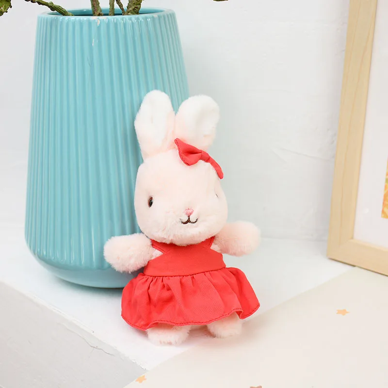 New creative cartoon rabbit plush toy girl heart French rabbit doll pendant girl bag accessories small gifts