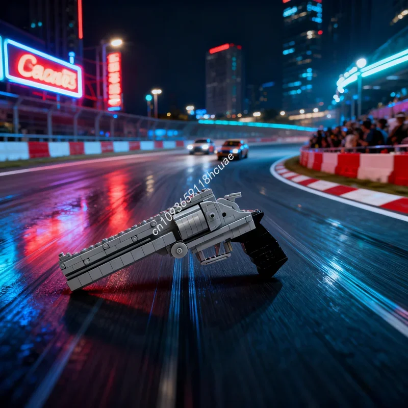 

350 шт. MOC AGL Arms Long Colt Trigun Системная модель здания Рождественский подарок Блоки Архитектура Сборка DIY игрушки Идея кирпич