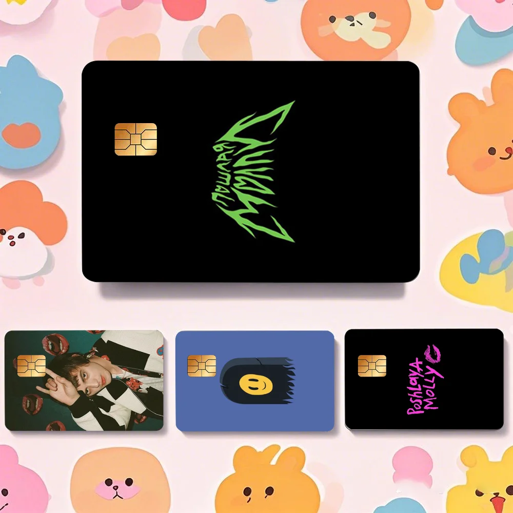 

Poshlaya Molly Band Stickers Cartoon Credit Card Visa Debit Bank Charge Card Bus Metro Waterproof Sticker Decal Decoration