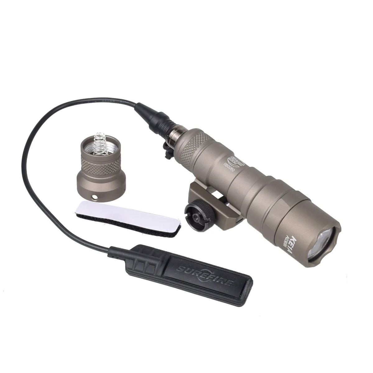 Surefire Tactical M300B M300C Flashlight Fits 20mm Picatinny Rail Equipped with Remote Pressure Switch and Mount Base