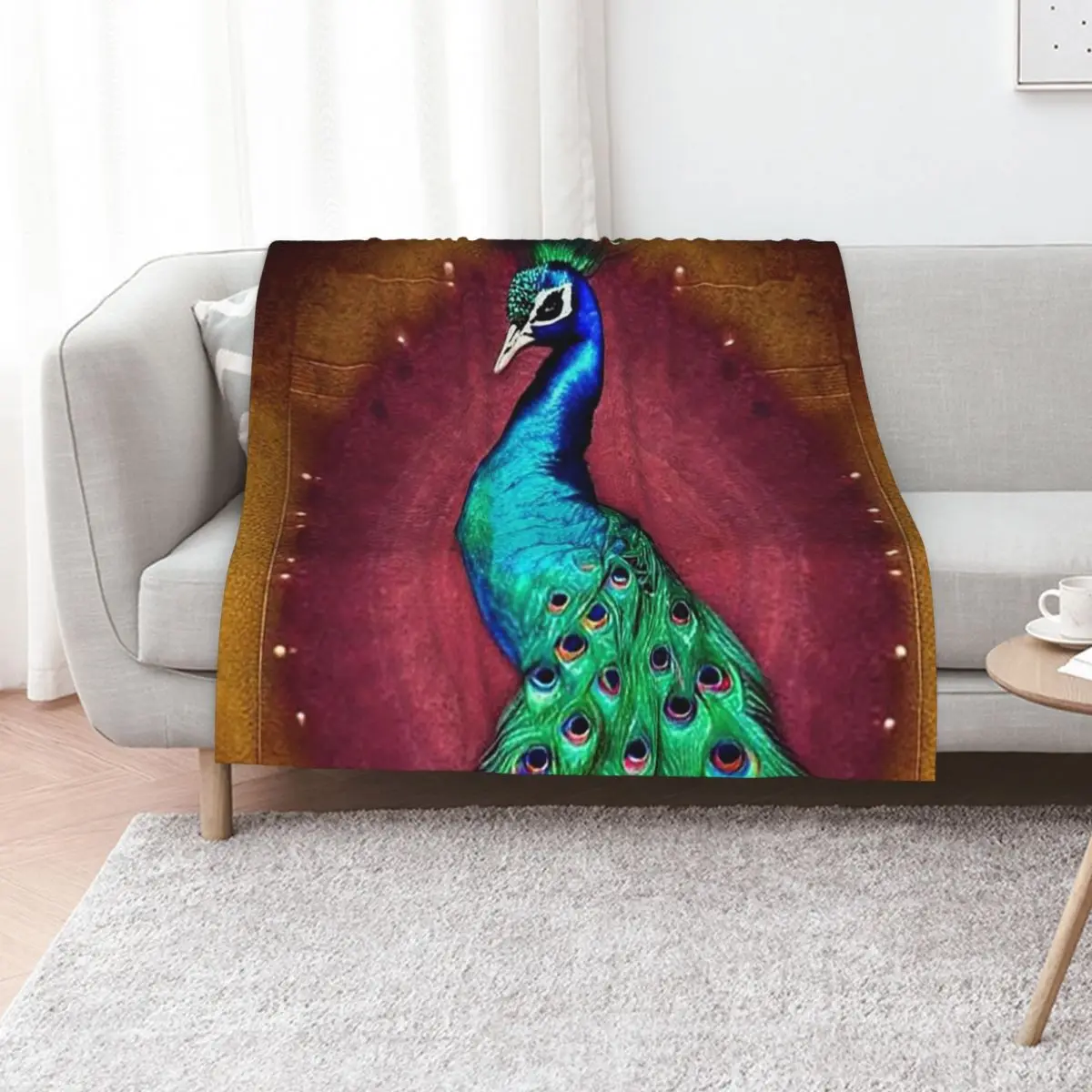 Sophisticated Peacock Throw Blanket Designers Tourist For Baby Sofa christmas gifts Bed Blankets