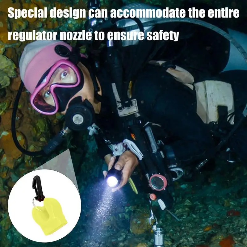 Scuba Octopus Holder Regulator Retainer Keeper Mouthpiece Cover With Clip Universal Dustproof Retainer Mouthpiece Cover Hanger