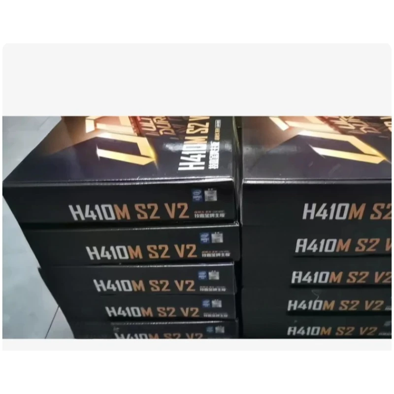 

Материнская плата H410M S2 V2, LGA1200, поддержка процессоров 10-го поколения, система Win7, слот M.2, в розничной цветной упаковке, в наличии для Gigabyte