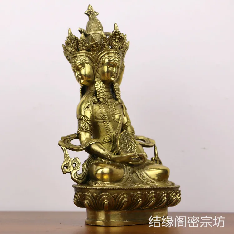 Patung Buddha Nepal Tibet Perunggu Murni Buddha Tantra Vijayana Buddha Empat Sisi Dainichi Nyorai