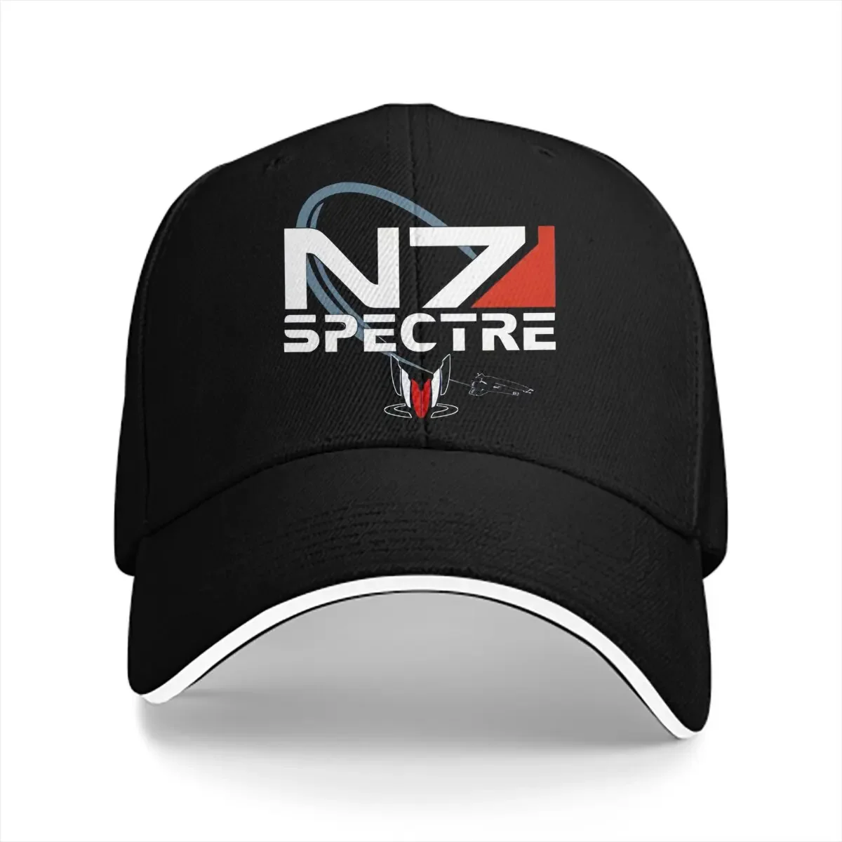 Pure Color Dad Hats N7 Spectre Men's Hat Sun Visor Baseball Caps Mass Effect Game Peaked Cap