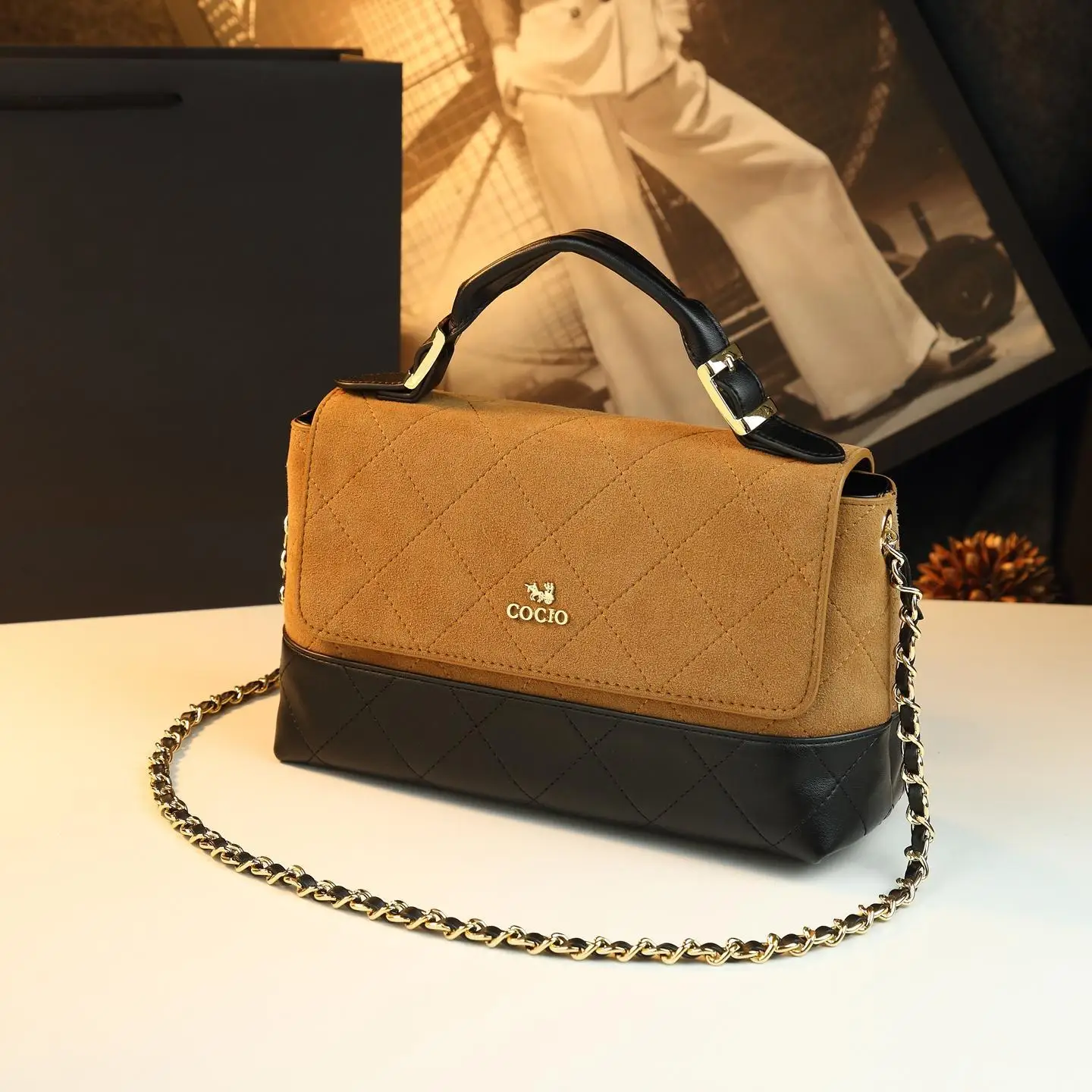 

Elegant Leather Diaper Bag For Women Luxury Crossbody Bag Minimalist Designer Tote Vintage Style Best For Busy Moms