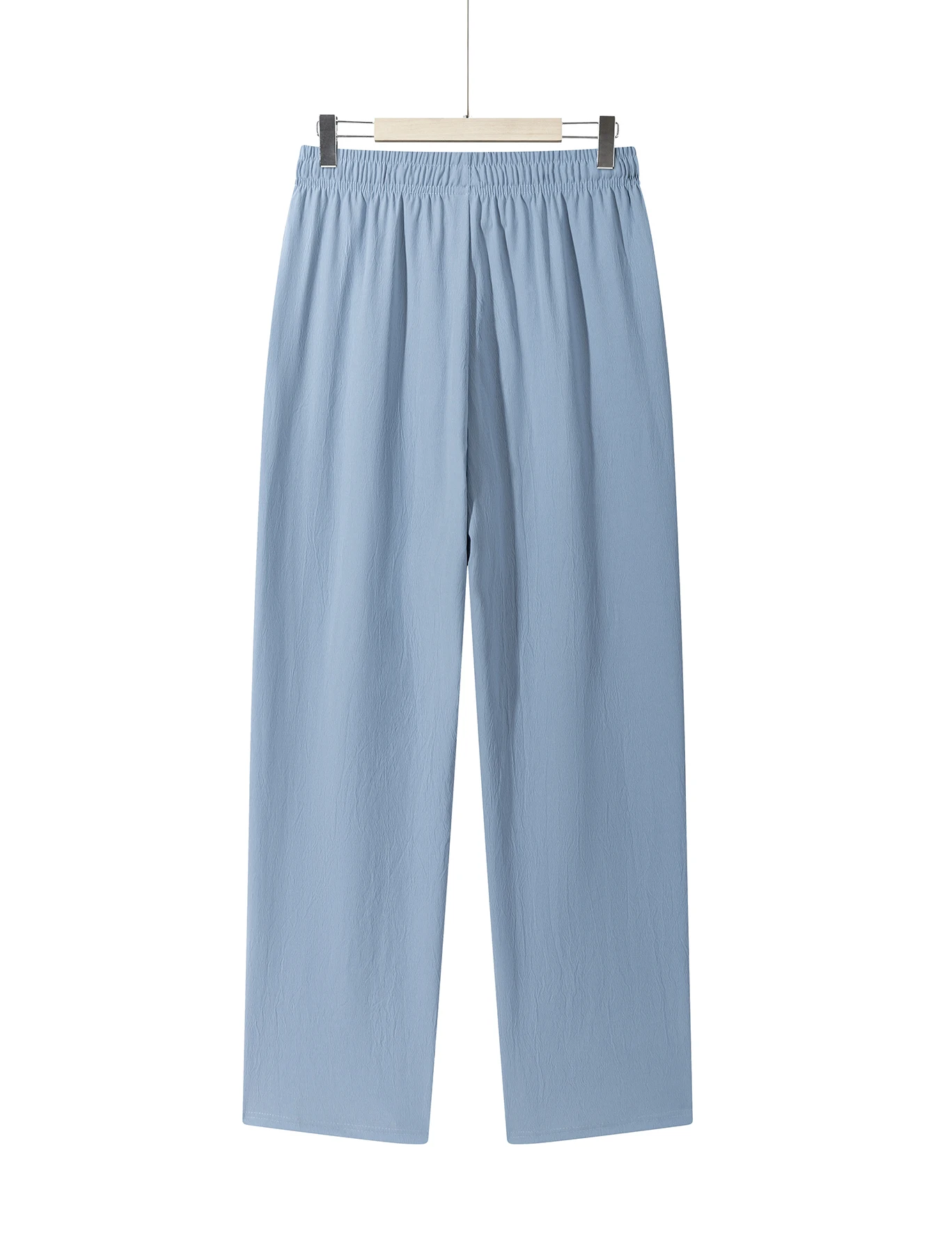 Männer Leichte Hosen Casual Einfarbig Jogginghose Gerade Kordelzug Atmungsaktive Baggy Loos Hosen Streetwear Hosen Männer – Detail 11