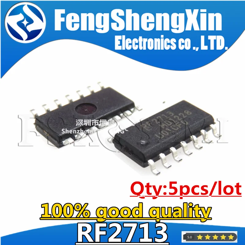 

5pcs/lot RF2713 RF2713TR RF2713TR7 RFMD SOP-14 QUADRATURE MODULATOR/DEMODULATOR IC