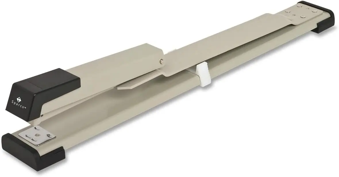 

20 Sheet Capacity Long Reach Stapler, Adjustable Throat Depth for Binding Books and Brochures