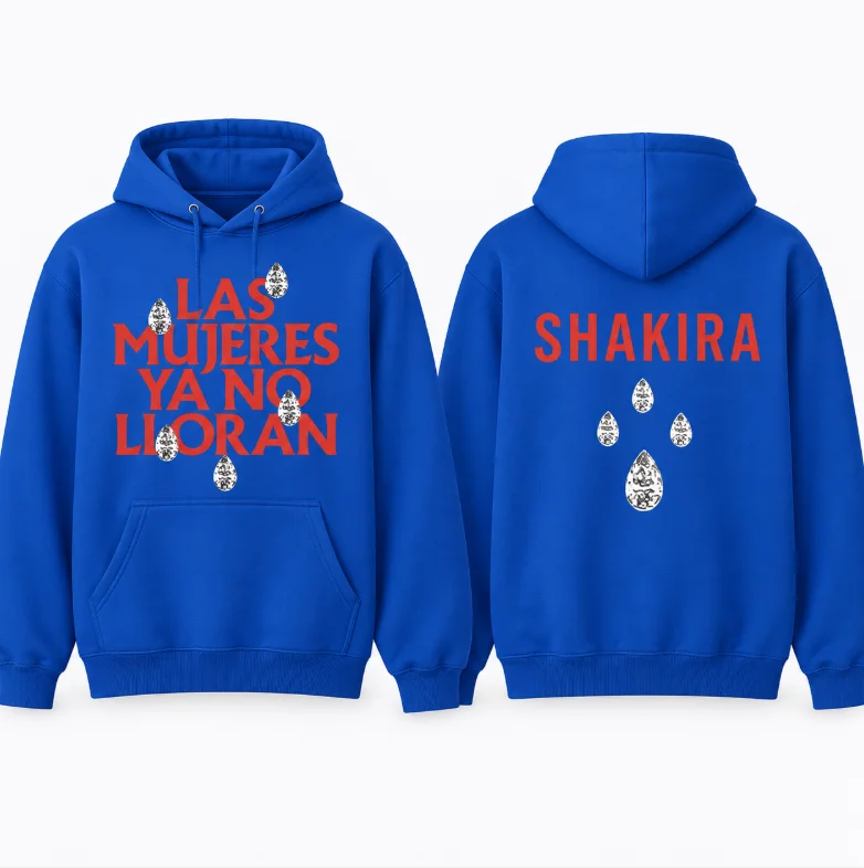 Shakira Unisex Cotton Hoodie Retro Pop Music Fan Support Shakira Graphic Print Autumn Winter Casual Pullover Hooded Sweatshirt