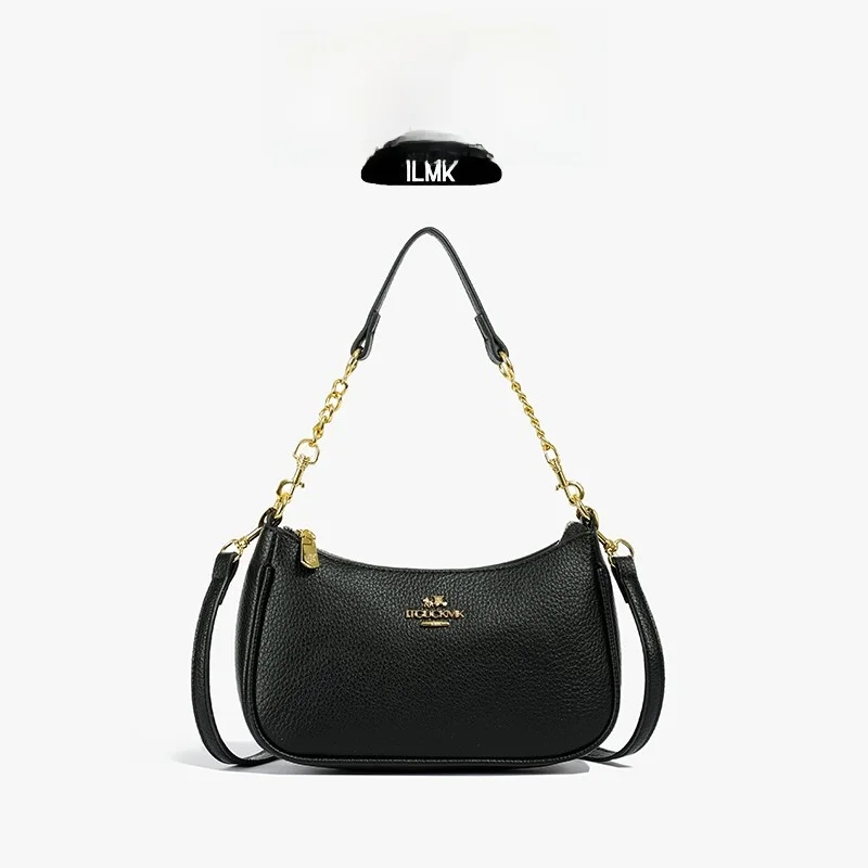 

Genuine Leather Underarm Bag Women's Fashion 2025 New Style Single Shoulder Bag Korean Style Small Square Bag Casual Use