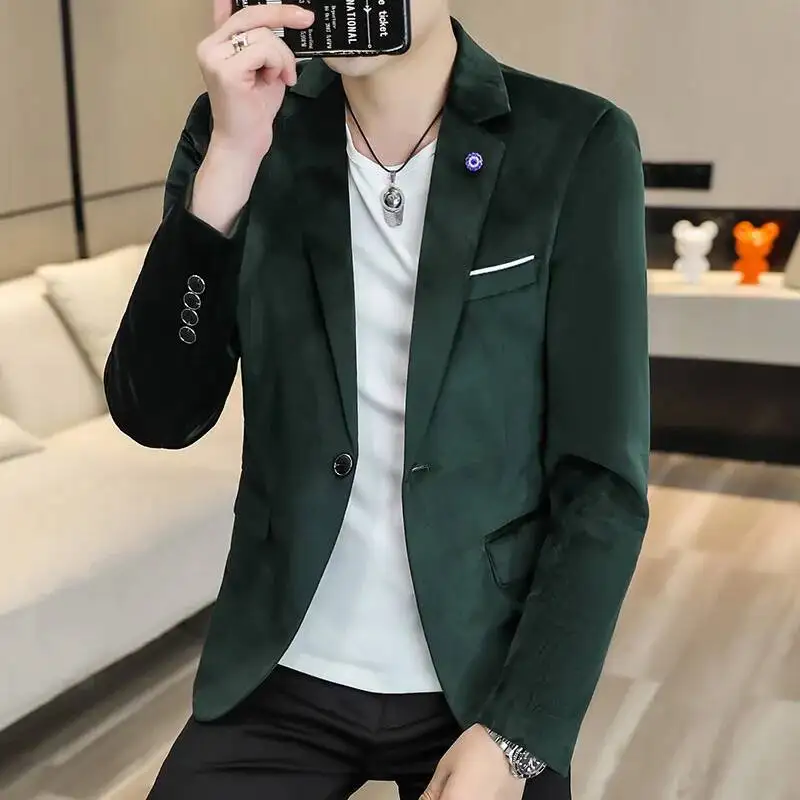 أنيق أحمر رجالي سليم صالح عارضة الحلل الأخضر أو الأسود الخيارات الأعمال الترفيه الأزرق البدلة سترة، حجم الآسيوية M-4XL #4