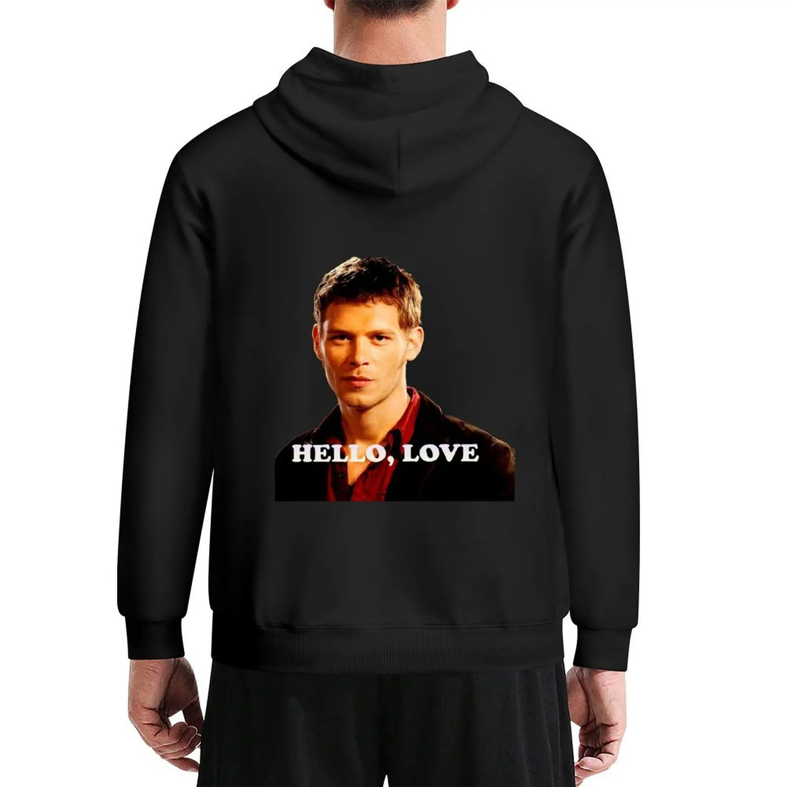 

Niklaus Hello Love Hoodie winter clothes clothes for men anime clothes japanese style tracksuit men