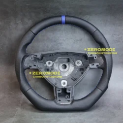 Sport Leather Steering Wheel For Opel Astra H III OPC Flat Bottom