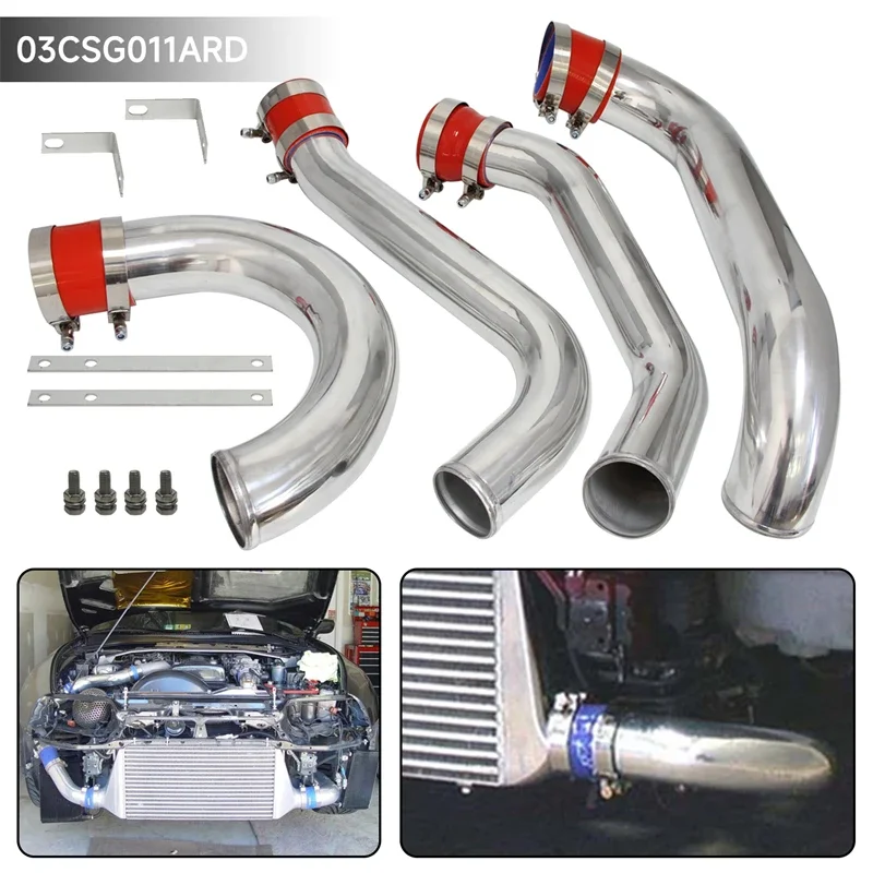 

Red High Performance Intercooler Piping Kit Set Fits Toyota Supra JZA80 2JZ GTE