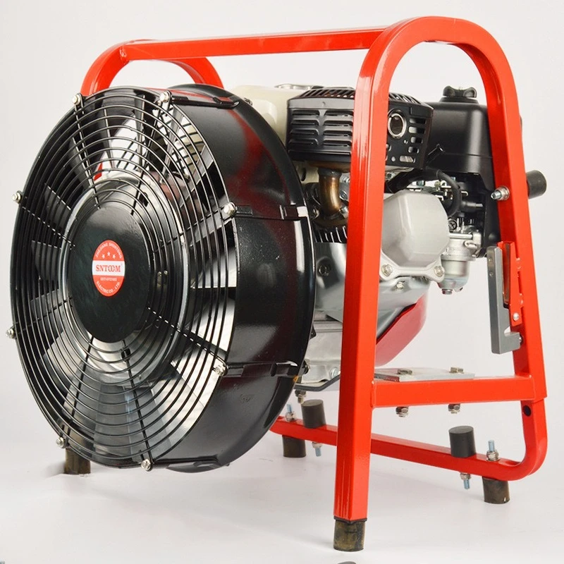 Portable  mobile smoke exhaust machine hand pull start smoke exhaust fan fire exhaust axial flow fan
