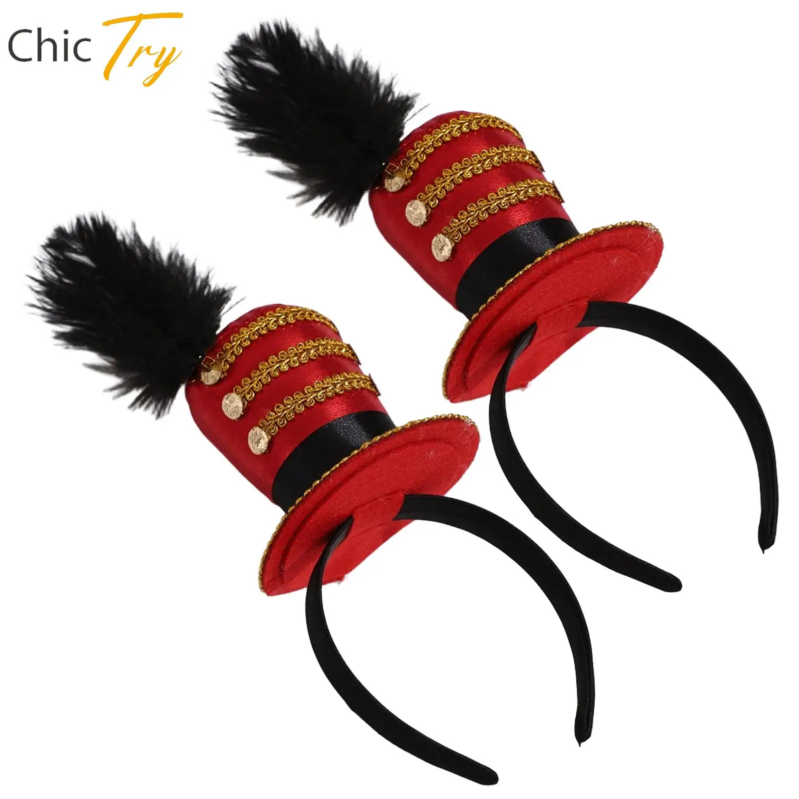 

Fascinators Mini Top Hat Headband Halloween Tea Party New Year Eve Party Accessory Circus Ringmaster Cosplay Costume Accessory