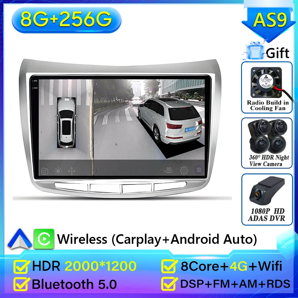 Android 16 autoradio voor Lancia Delta 2009-2019 GPS navigatie Android Auto display Carplay Wifi autoradio geen 2din videodisplay