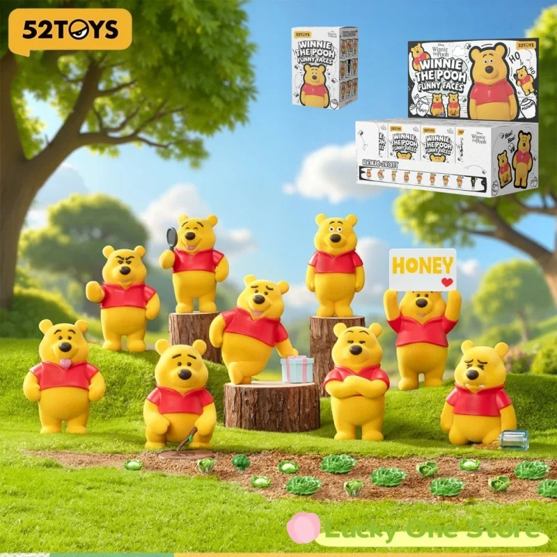 

2025 New 52TOYS Blind Box Winnie The Pooh Series Mystery Box Anime Figure Custom Kawaii Collectible Doll Ornament Toy Gift