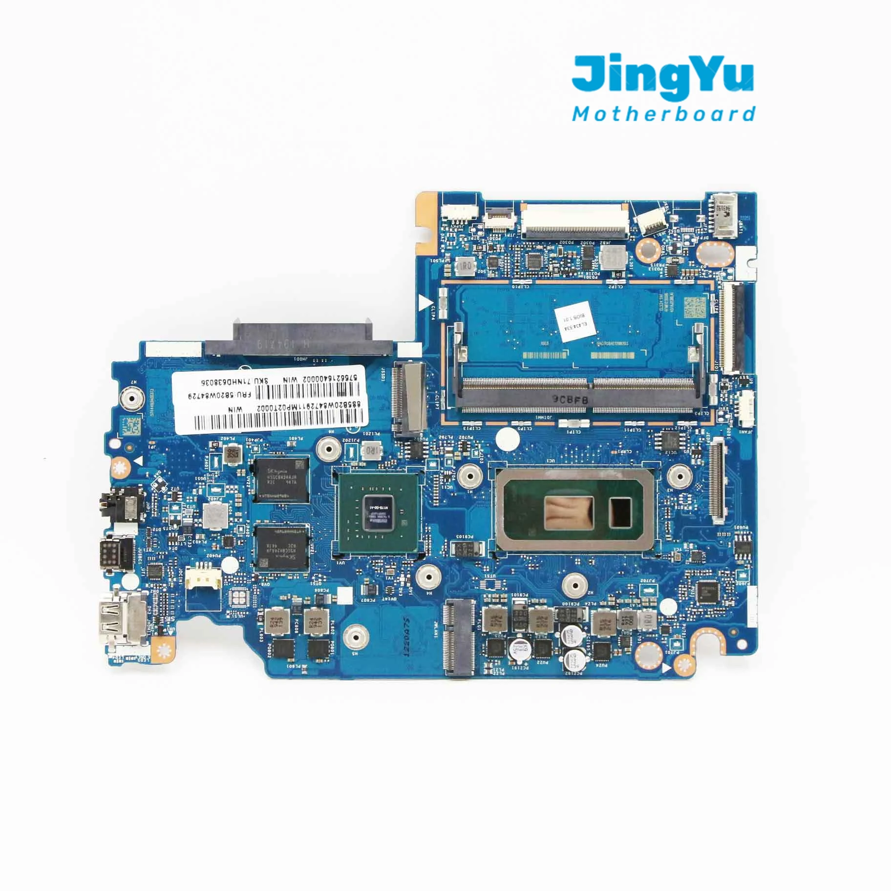 For Lenovo Ideapad S340-15IML Laptop Motherboard LA-H104P Mainboard with I7-10510U MX230 2G 4GB Tested Ok