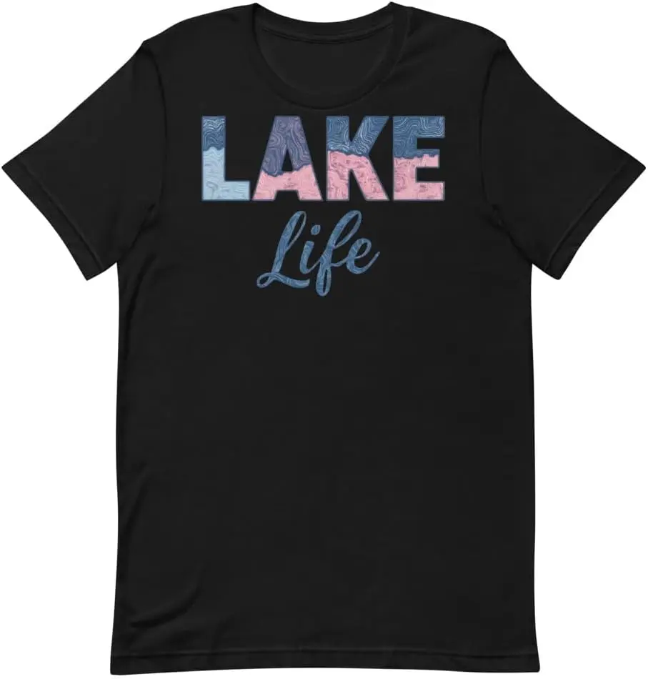 Lake life,Fishermen Hobby Tees Y2K tops Unisex Summer Short Sleeve