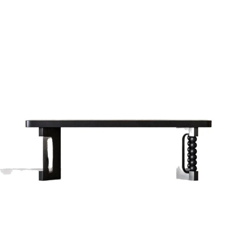 

Medieval solid wood bench retro home shoe changing stool black strip stool bedside stool