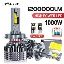 HYNBYZJ 1200000LM H7 LED Canbus Car Headlight Super HB4 H11 H4 H1 9012 HB3 9005 9006 H8 Lights Plug-N-Play Bulbs 1000W Auto Lamp