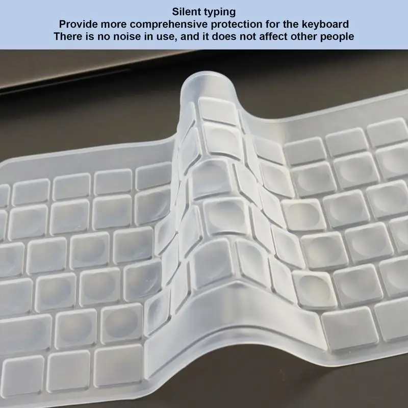 Ultra-thin Clear Silicone Wireless Keyboard Protector For Logitech MX Keys Mini Dustproof Protective Film Cover For Laptop