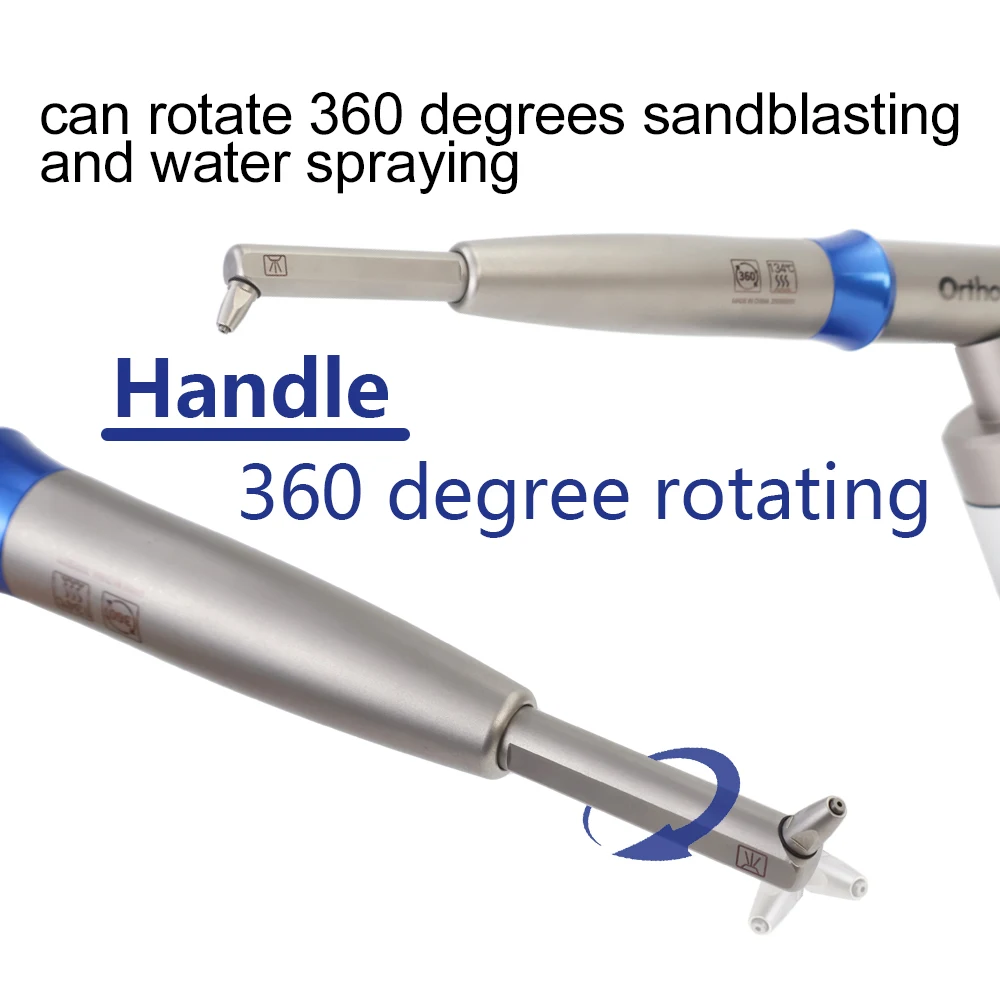 Dental Aluminum Oxide sandblaster Micro Blaster Alumina Gun 2in1 With Internal water spray Air polisher Fit PTL coupling