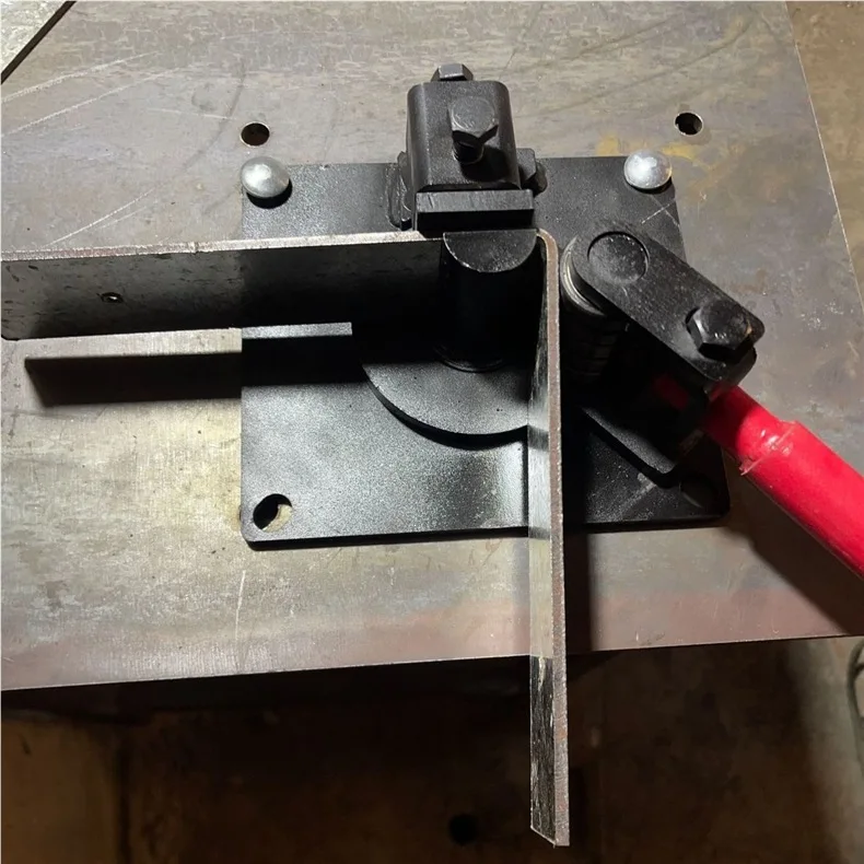 Manual Flat Iron Bending Machine Wire Bender Hand Operated Steel Bar Bending Tool for Stirrup and Flat Steel