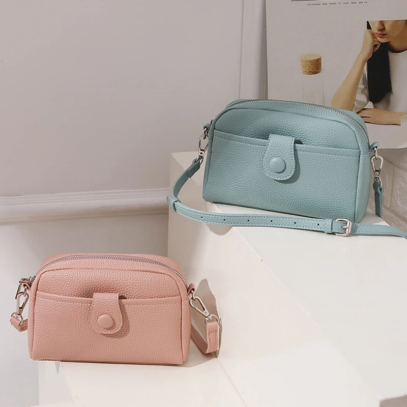 Fashion Brands Shoulder Bags For Women Simple PU Leather Crossbody Bag Shopping Phone Purse Female Messenger Handbag Pouch