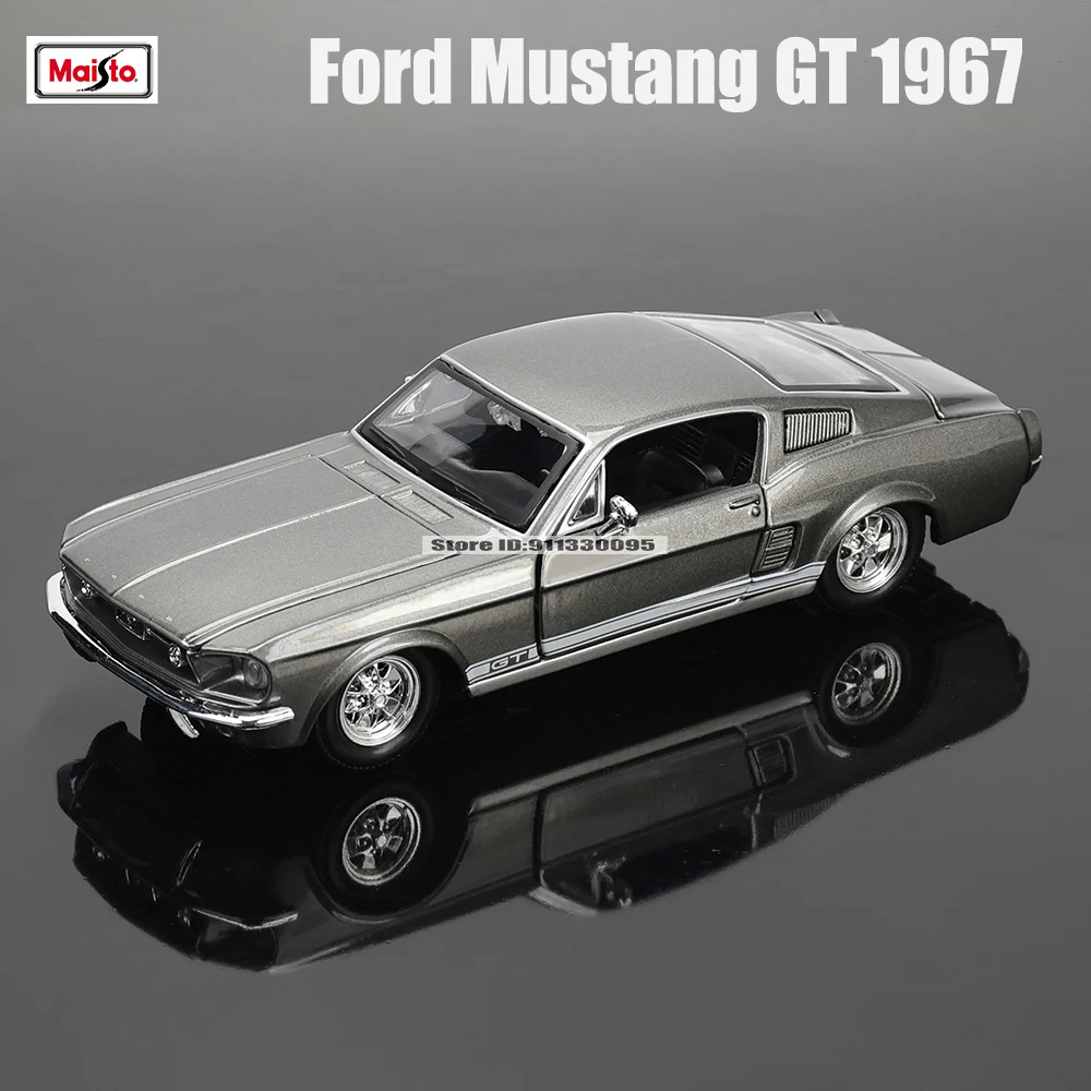 Maisto 1:24 1967 Mustang GT FORD Shelby GT500 alloy car model handicraft decoration collection toy tool gift Die casting