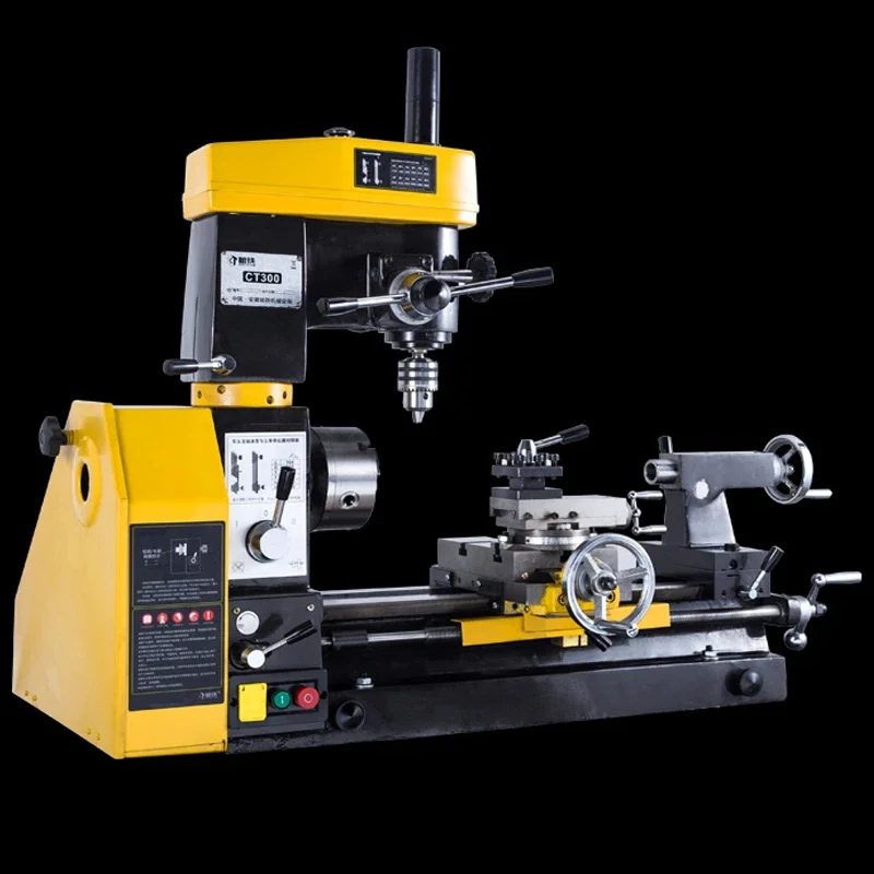 Voltage Mini 3 In 1 Multi Purpose Combination Lathe Machine for Lab Workshop Small Metal Processing